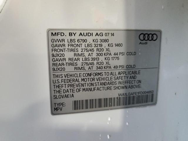 Photo 13 VIN: WA1LGAFE1FD004653 - AUDI Q7 PREMIUM 