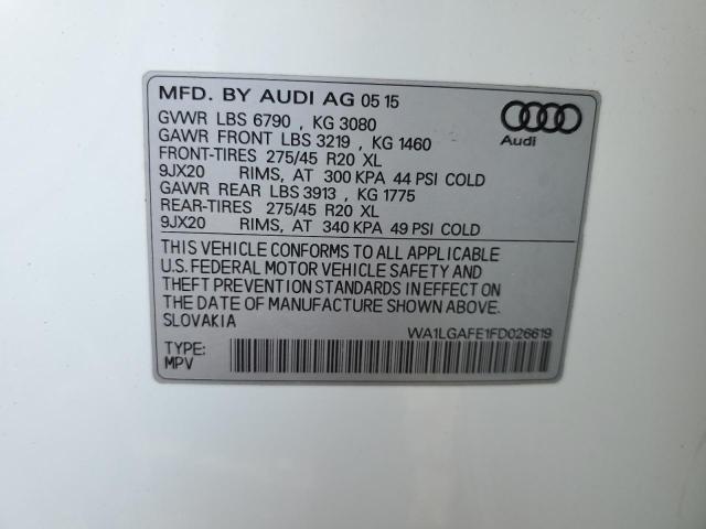 Photo 9 VIN: WA1LGAFE1FD026619 - AUDI Q7 