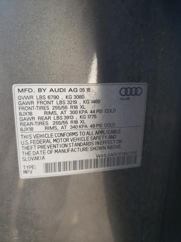 Photo 11 VIN: WA1LGAFE1FD027916 - AUDI Q7 PREMIUM 