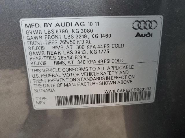 Photo 12 VIN: WA1LGAFE2CD003992 - AUDI Q7 