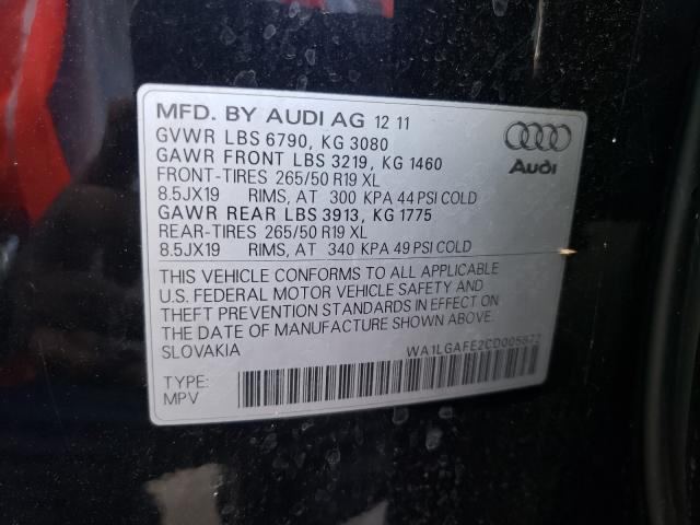 Photo 9 VIN: WA1LGAFE2CD005872 - AUDI Q7 PREMIUM 