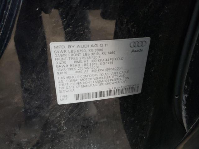 Photo 9 VIN: WA1LGAFE2CD006245 - AUDI Q7 PREMIUM 