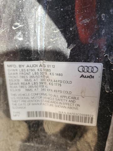 Photo 12 VIN: WA1LGAFE2CD006522 - AUDI Q7 PREMIUM 