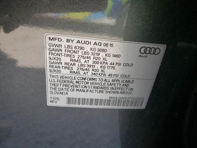 Photo 12 VIN: WA1LGAFE2FD029125 - AUDI Q7 