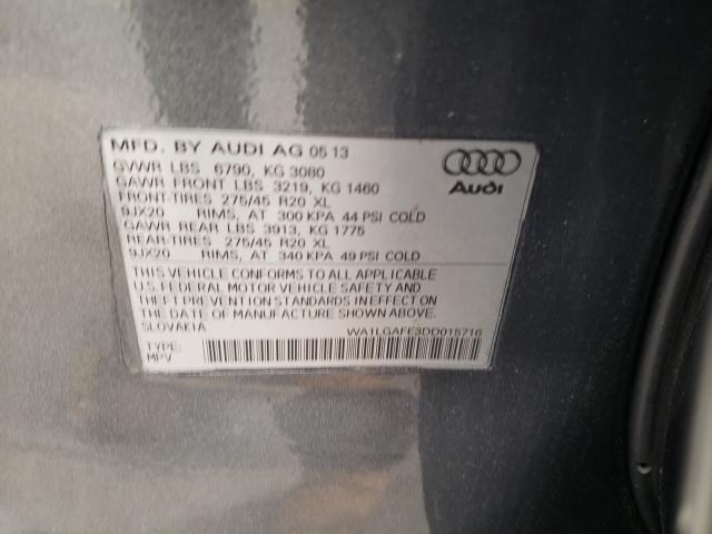 Photo 9 VIN: WA1LGAFE3DD015716 - AUDI Q7 