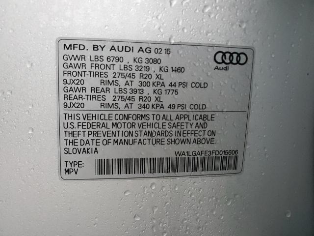 Photo 13 VIN: WA1LGAFE3FD015606 - AUDI Q7 