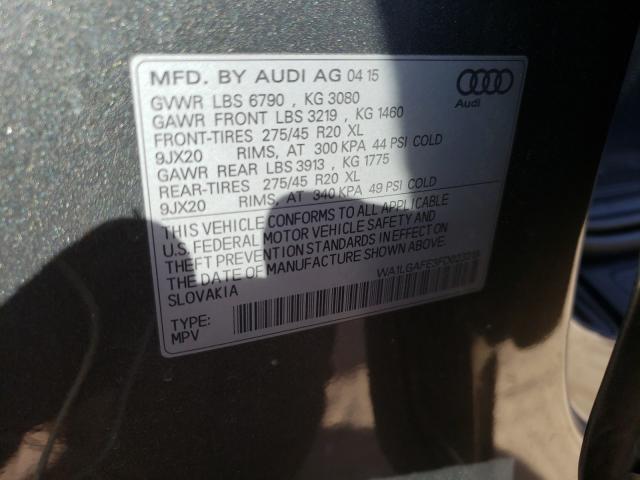 Photo 9 VIN: WA1LGAFE3FD023219 - AUDI Q7 