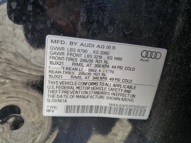 Photo 13 VIN: WA1LGAFE3FD032387 - AUDI Q7 PREMIUM 