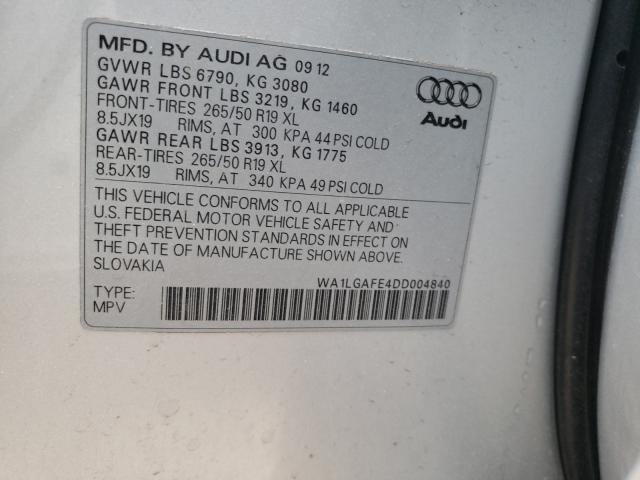 Photo 9 VIN: WA1LGAFE4DD004840 - AUDI Q7 