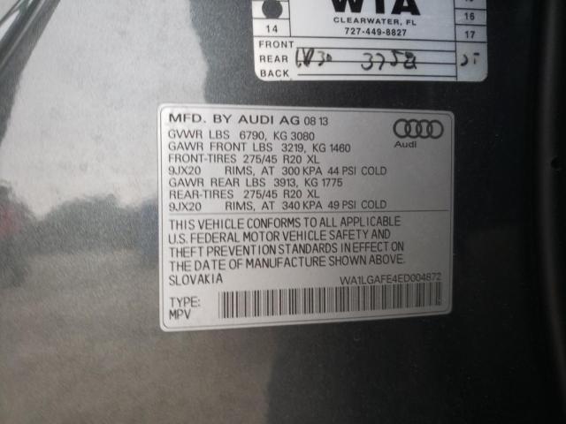 Photo 12 VIN: WA1LGAFE4ED004872 - AUDI Q7 PREMIUM 