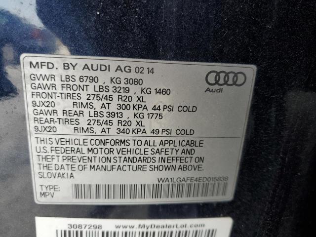 Photo 12 VIN: WA1LGAFE4ED015838 - AUDI Q7 