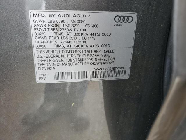 Photo 12 VIN: WA1LGAFE4ED018691 - AUDI Q7 