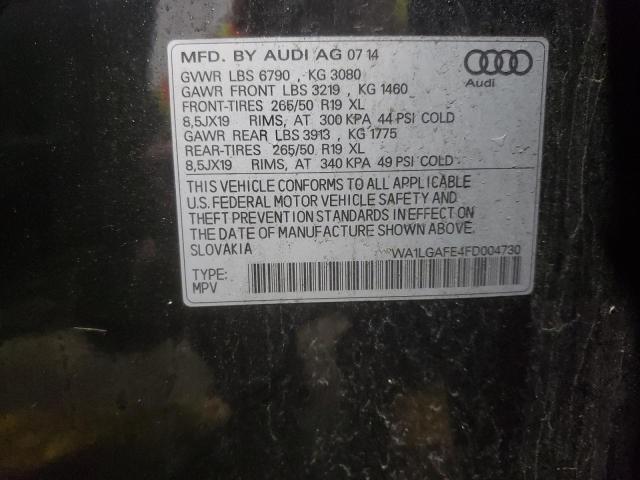 Photo 13 VIN: WA1LGAFE4FD004730 - AUDI Q7 