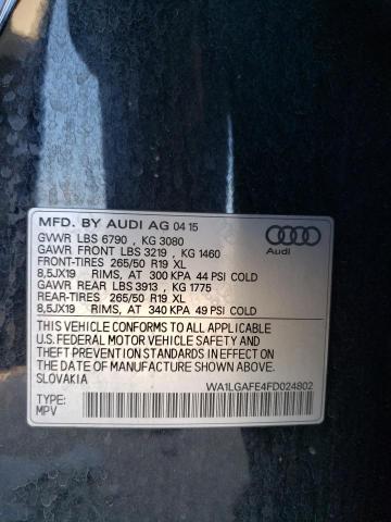 Photo 12 VIN: WA1LGAFE4FD024802 - AUDI Q7 PREMIUM 