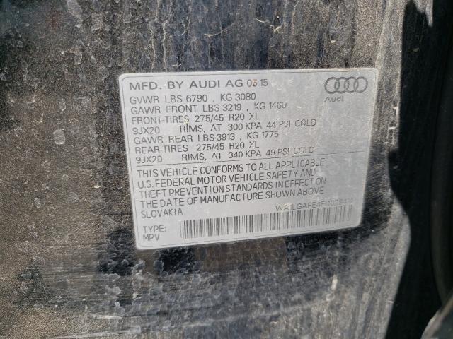 Photo 9 VIN: WA1LGAFE4FD028414 - AUDI Q7 PREMIUM 