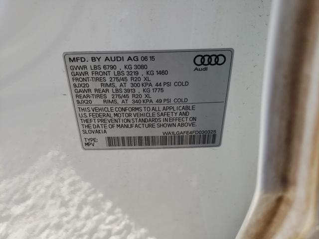 Photo 9 VIN: WA1LGAFE4FD030325 - AUDI Q7 