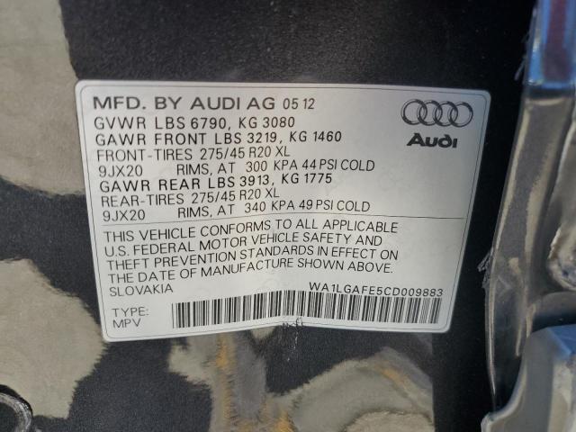 Photo 12 VIN: WA1LGAFE5CD009883 - AUDI Q7 