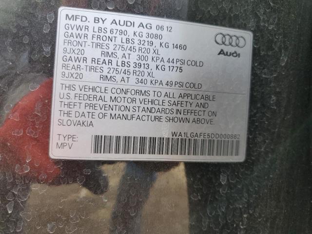 Photo 12 VIN: WA1LGAFE5DD000862 - AUDI Q7 