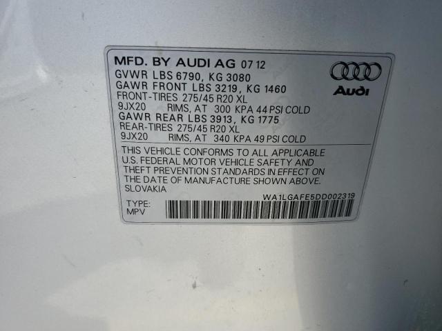 Photo 12 VIN: WA1LGAFE5DD002319 - AUDI Q7 PREMIUM 