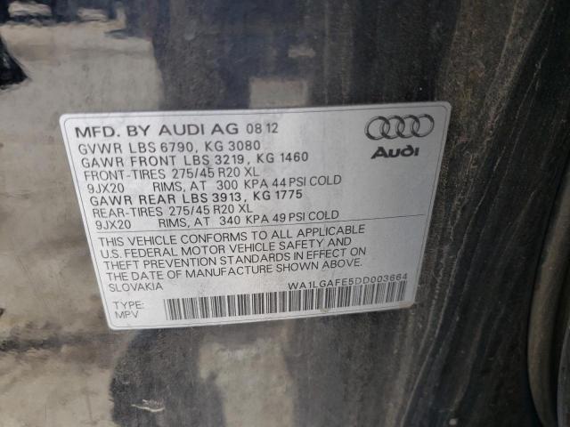 Photo 9 VIN: WA1LGAFE5DD003664 - AUDI Q7 PREMIUM 