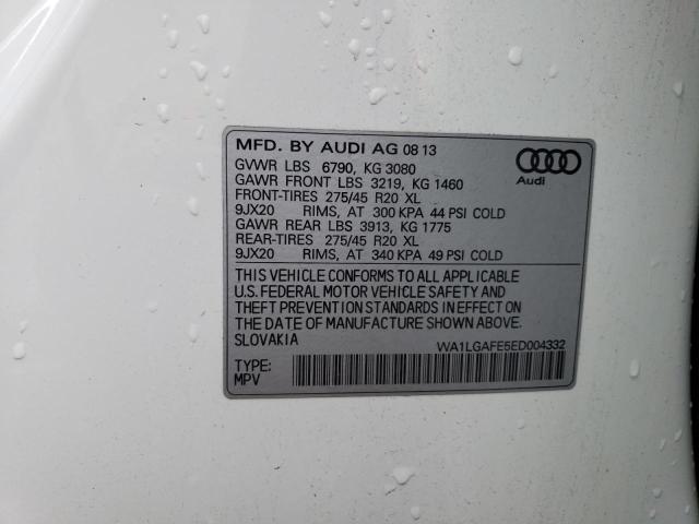 Photo 12 VIN: WA1LGAFE5ED004332 - AUDI Q7 PREMIUM 