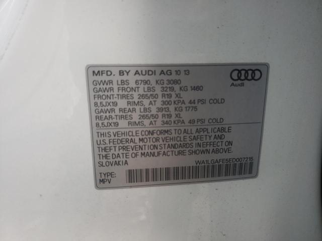 Photo 9 VIN: WA1LGAFE5ED007215 - AUDI Q7 PREMIUM 