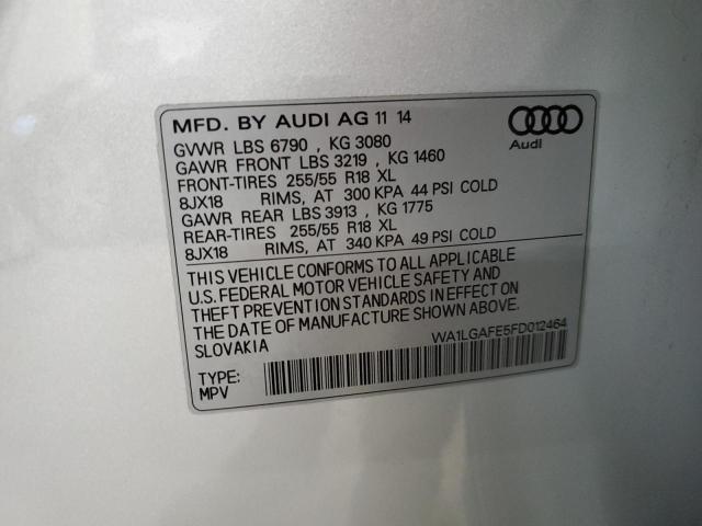 Photo 13 VIN: WA1LGAFE5FD012464 - AUDI Q7 PREMIUM 