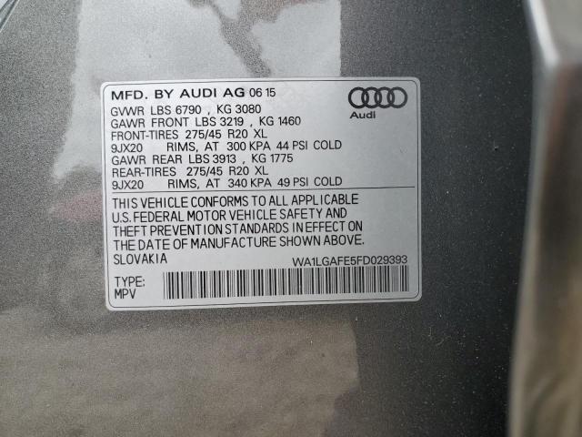 Photo 13 VIN: WA1LGAFE5FD029393 - AUDI Q7 PREMIUM 