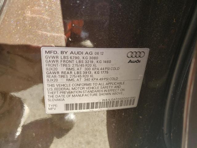 Photo 9 VIN: WA1LGAFE6DD001390 - AUDI Q7 PREMIUM 