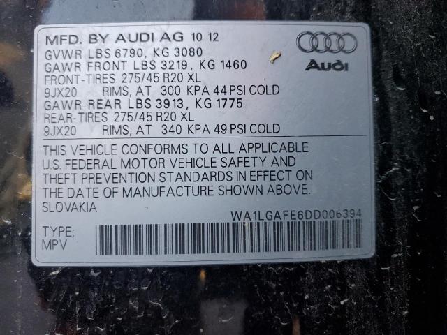 Photo 12 VIN: WA1LGAFE6DD006394 - AUDI Q7 PREMIUM 