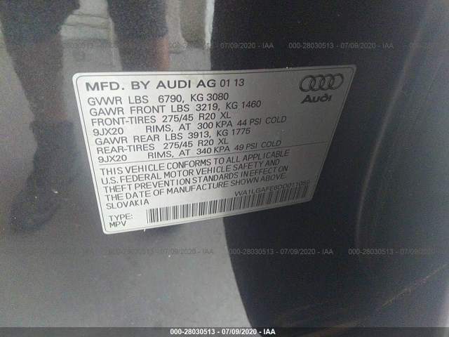 Photo 8 VIN: WA1LGAFE6DD011059 - AUDI Q7 