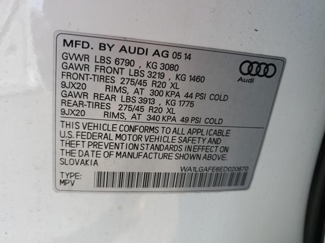 Photo 12 VIN: WA1LGAFE6ED020670 - AUDI Q7 PREMIUM 