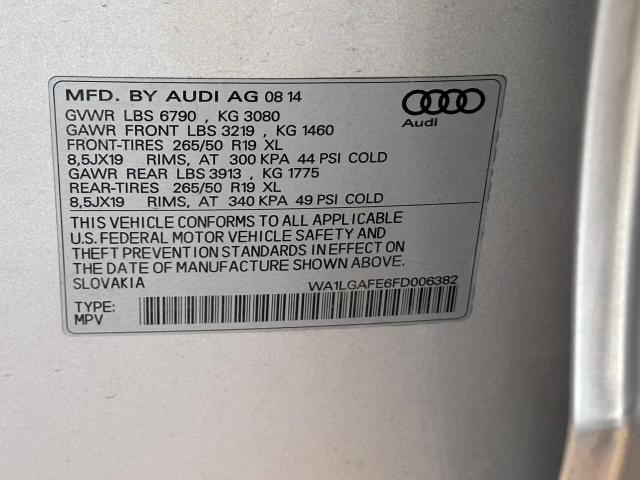 Photo 9 VIN: WA1LGAFE6FD006382 - AUDI Q7 PREMIUM 