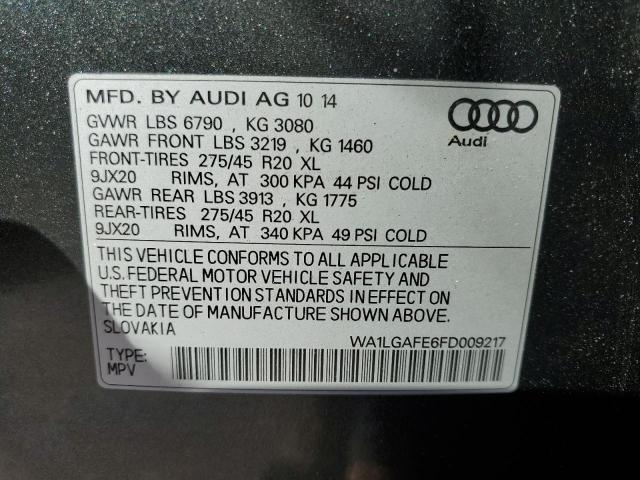 Photo 9 VIN: WA1LGAFE6FD009217 - AUDI Q7 PREMIUM 