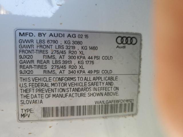 Photo 13 VIN: WA1LGAFE6FD016121 - AUDI Q7 PREMIUM 