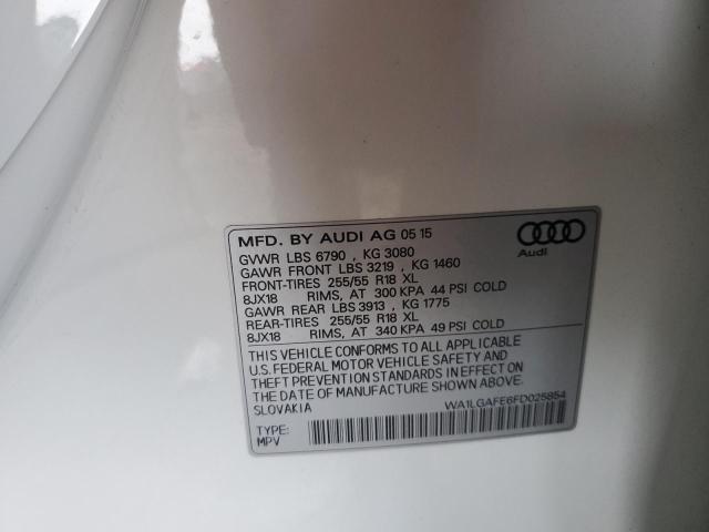 Photo 11 VIN: WA1LGAFE6FD025854 - AUDI Q7 PREMIUM 