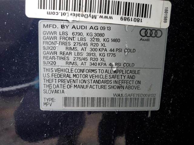 Photo 12 VIN: WA1LGAFE7ED006132 - AUDI Q7 