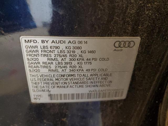 Photo 12 VIN: WA1LGAFE7FD003328 - AUDI Q7 