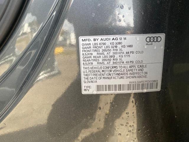 Photo 9 VIN: WA1LGAFE7FD013003 - AUDI Q7 PREMIUM 