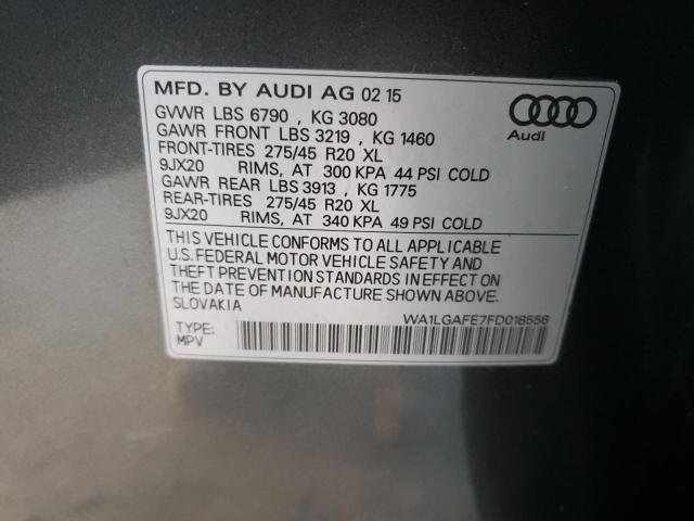 Photo 12 VIN: WA1LGAFE7FD018556 - AUDI Q7 