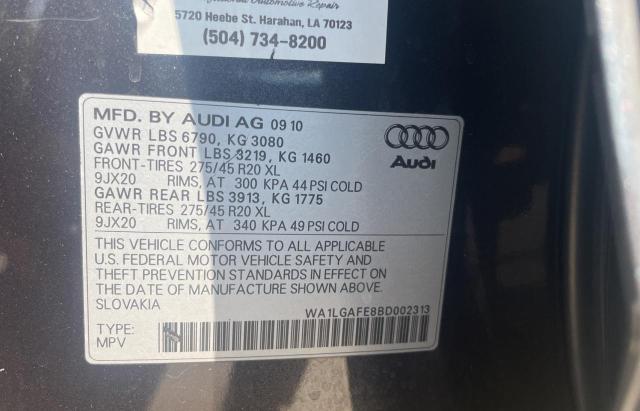 Photo 9 VIN: WA1LGAFE8BD002313 - AUDI Q7 PREMIUM 