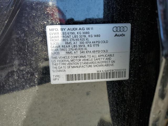 Photo 11 VIN: WA1LGAFE8CD000109 - AUDI Q7 PREMIUM 