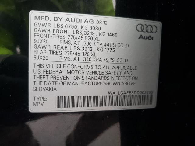 Photo 9 VIN: WA1LGAFE8DD003268 - AUDI Q7 