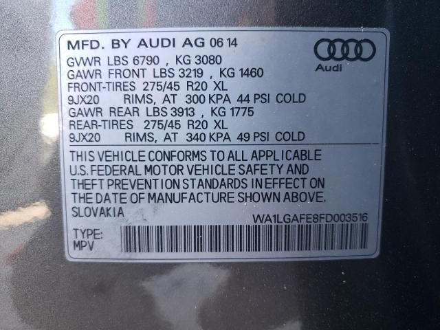 Photo 13 VIN: WA1LGAFE8FD003516 - AUDI Q7 