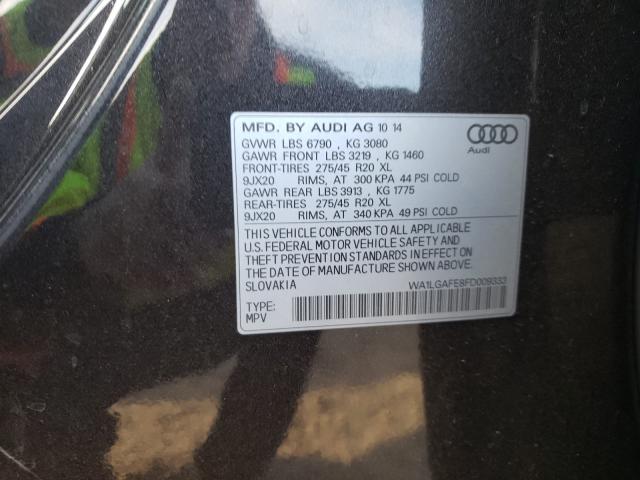 Photo 9 VIN: WA1LGAFE8FD009333 - AUDI Q7 