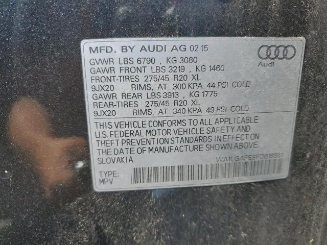 Photo 12 VIN: WA1LGAFE8FD018551 - AUDI Q7 PREMIUM 