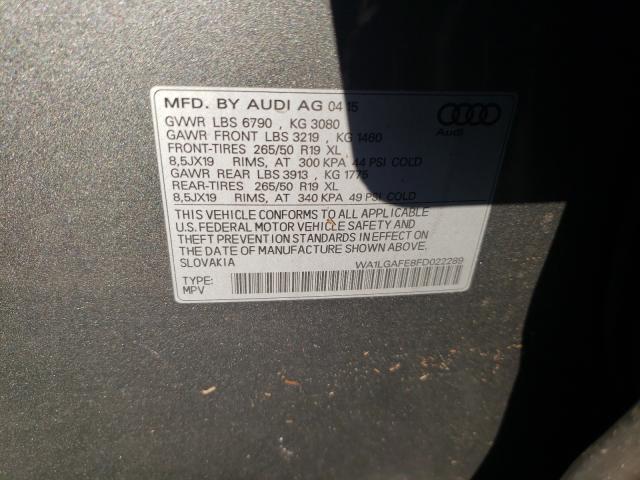 Photo 9 VIN: WA1LGAFE8FD022289 - AUDI Q7 PREMIUM 