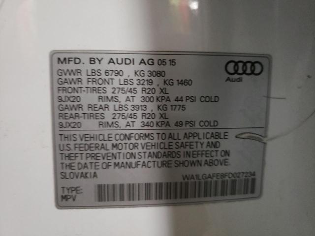 Photo 9 VIN: WA1LGAFE8FD027234 - AUDI Q7 