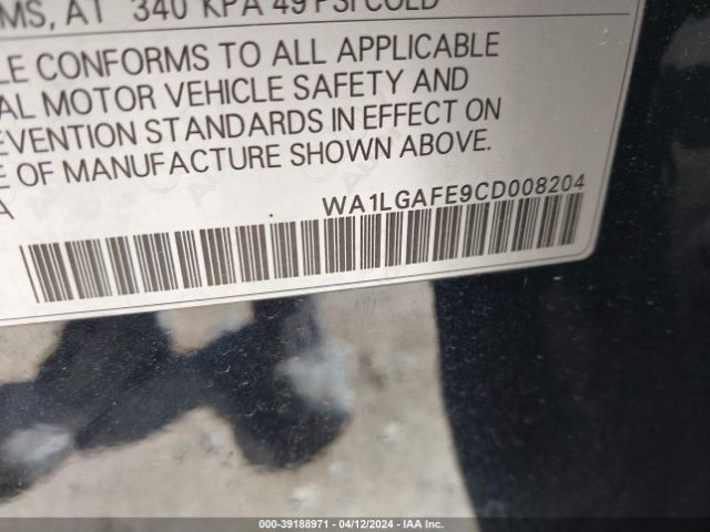 Photo 8 VIN: WA1LGAFE9CD008204 - AUDI Q7 