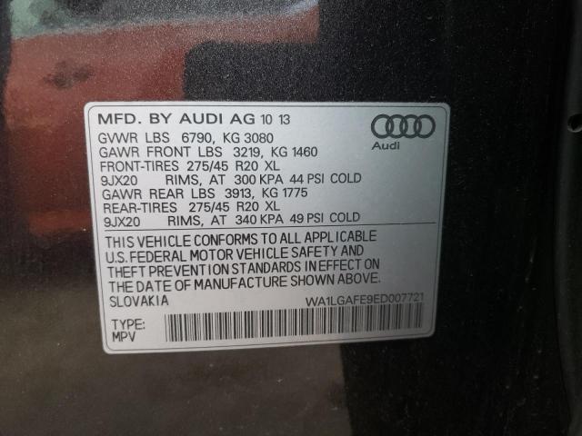 Photo 9 VIN: WA1LGAFE9ED007721 - AUDI Q7 PREMIUM 